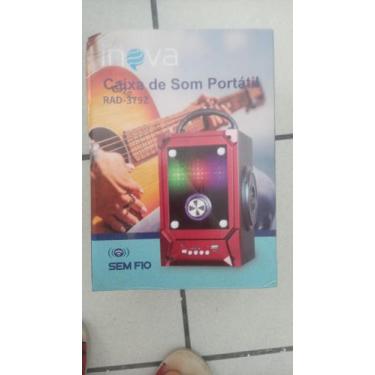 Imagem de Caixa de Som Bluetooth Portátil Rad 379Z Vermelho - inova