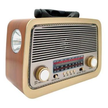 Imagem de Rádio Retro Vintage Antigo Am Fm Sd Usb Mp3 Bivolt Bluetooth - KAPBOM