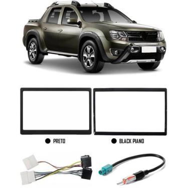 Imagem de Moldura De Painel 2 Din  + Chicote de Ligação + Chicote Adaptador de A