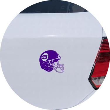 Imagem de Adesivo de Carro Capacete de Futebol Americano - Cor Marrom - Melhor A