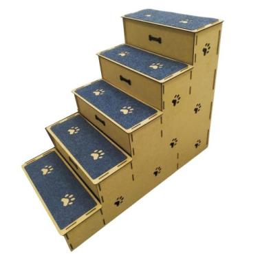 Imagem de Escada Para Pet Cachorro Com 70cm Altura Antiderrapante - IMGROPPO