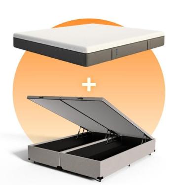 Imagem de Kit Colchão Emma Original + Cama Baú Emma Queen