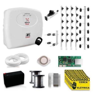 Imagem de Kit Cerca Elétrica por APP Celular JFL Para 100 Metros Com Big Haste e