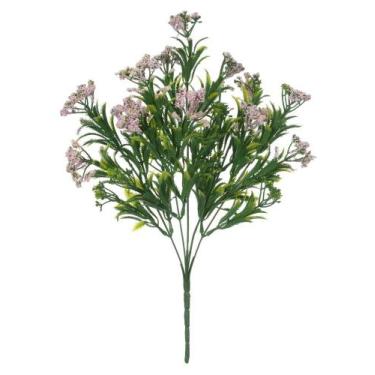 Imagem de FOLHAGEM GRASS GIPSO X5 GALHOS ROSA CLARO 35cm - Flor Arte