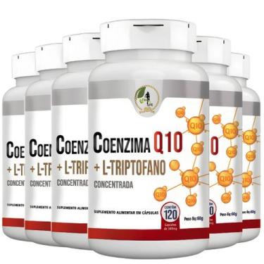 Imagem de Kit C/6 Coenzima Q10 + L- Triptofano 120 Cáps - Fits Life