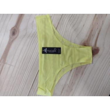 Imagem de Calcinha Corte Laser Com Transparência Sem Costura microfibra poliamid