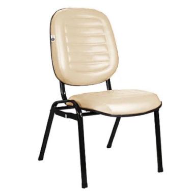 Imagem de Cadeira Empilhável para Igrejas Evangélicas Linha Holy Bege - Design O