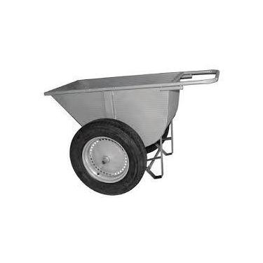 Imagem de Carrinho Tipo Girica Meia Lua 180 Lt (2Pneus) Cinza Imarc