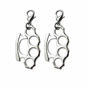 Imagem de Chaveiro Knuckles, puxador de zíper, pingente de encaixe, plugue de poeira, puxador de zíper, perfeito para colares, pulseiras, chaveiro e brincos