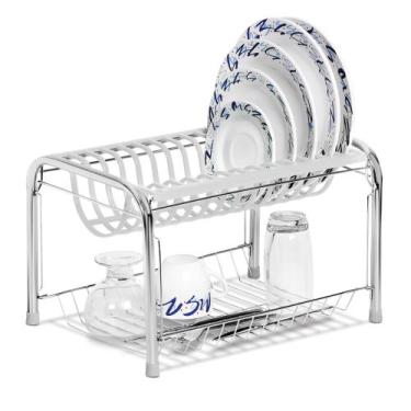 Imagem de Escorredor De Louça Secador Prime Dobrável Branco N344 - Niquelart