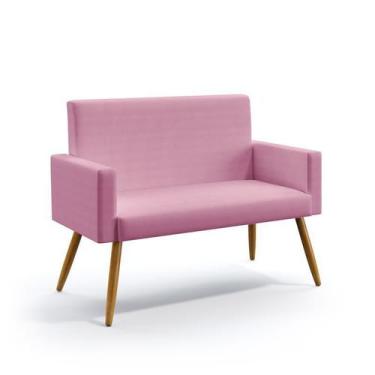 Imagem de Poltrona Namoradeira Decorativa Estofada Para Sala De Estar Vega Sued 