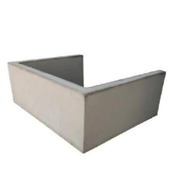 Imagem de MÓDULO PARA CHURRASQUEIRA PREDIAL PRÉ MOLDADA 55cm - CIMENTO NATURAL -