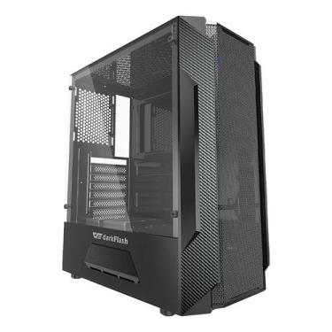 Imagem de Gabinete Gamer Aigo DarkFlash Leo Preto Lateral Vidro