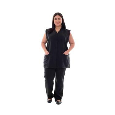 Imagem de Plus Size - Kit com 2 Conjuntos de Colete e Calça em Oxford para Copei
