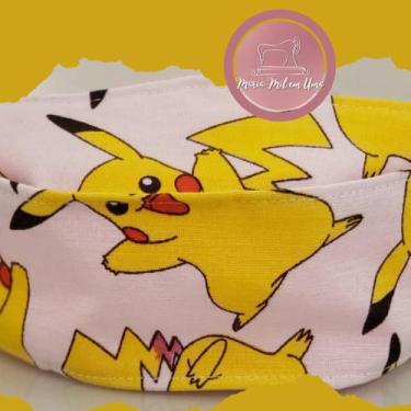 Imagem de Máscara de proteção respiratória não profissional de tecido picachu - 
