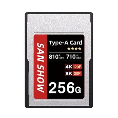 Imagem de SANSHOWSD Cartão de memória CFexpress tipo A, leitura de até 810 MB/s e gravação de 710 MB/s para gravação de vídeo e foto em 4K 8K, compatível com câmeras Sony Alpha e FX, suporta PCle 3.0 (PRO, 256