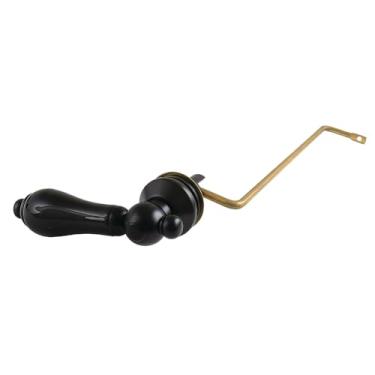 Imagem de Kingston Brass KTPKLS0 Duchess Alavanca de tanque de vaso sanitário com montagem lateral, preto fosco