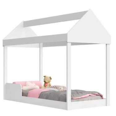 Imagem de Cama Castelo Infantil Solteiro 100% MDF Quarto Princesa Robusta Resist