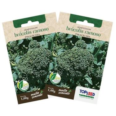 Imagem de 2X Sementes de Brócolis Ramoso Piracicaba TOPSEED