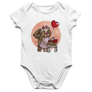 Imagem de Body Bebê Algodão Ursinhos Fofos - Foca na Moda, Branco, G