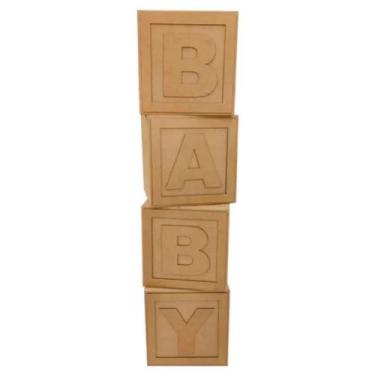 Imagem de Kit 4 Cubos Baby Ideal P/ Comemorações Especiais - ANA DECORAÇÕES
