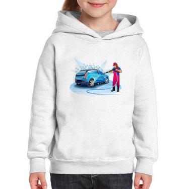 Imagem de Moletom Infantil Lava Jato Mulher - Foca na Moda, Branco, 8