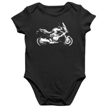 Imagem de Body Bebê Algodão Moto S 1000 XR Art - Foca na Moda, Preto, G
