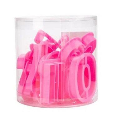Imagem de Kit Cortador Plastico Números - FT110 - 15 unidades - Silver Plastic -