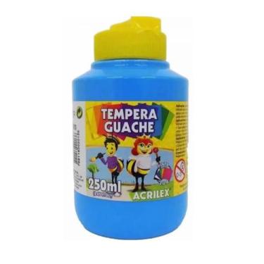 Imagem de Tinta Tempera Guache Acrilex 250ml Escolar Infantíl Escolha a Cor, AZU