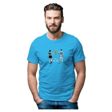 Imagem de Camiseta Maradona e Messi Argentina Tricampeã do Mundo - Novomanto, Az