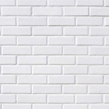 Imagem de Papel De Parede Adesivo 3d Tijolo Tijolinho Branco Rolo 3m - Leliz Pap