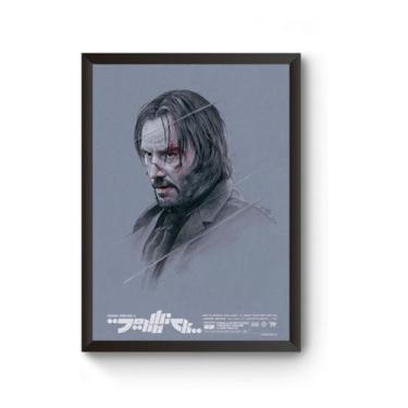 Imagem de Quadro Arte John Wick Poster Moldurado - Fanarte