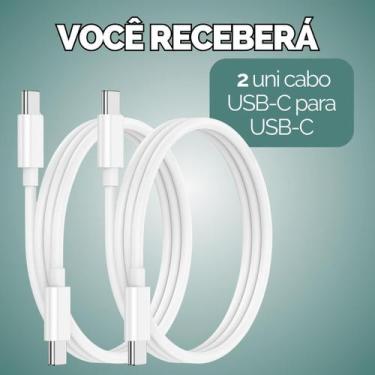 Imagem de Kit Cabo Carregador Turbo 1 Metro Usb Fonte Usb-C - Escolha Seu Kit - 