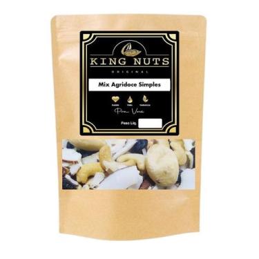 Imagem de Mix Agridoce de Castanhas Simples 1KG Coco - King Nuts