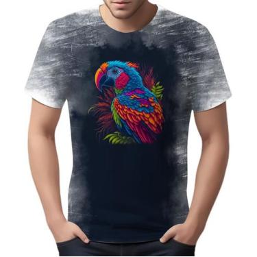 Imagem de Camiseta Camisa Aves Araras Vermelha Cores Papagaios HD 2 - Enjoy Shop