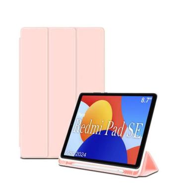 Imagem de Capa Case Para Tablet Xiaomi Redmi Pad SE 8.7 Ano 2024 Com Compartimen
