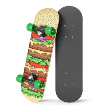 Imagem de Rude Boyz Skate micro completo de 43 cm | Deck de madeira de bordo | Rolamentos ABEC 7 | Double Kick Côncavo | Skate infantil, ideal para crianças de 2 a 5 anos