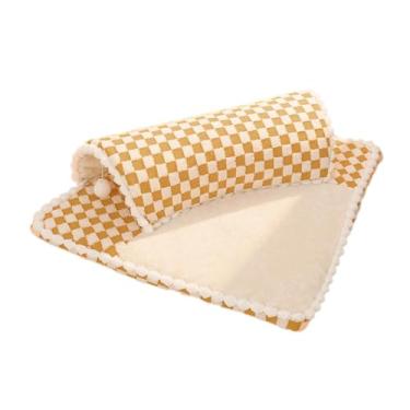 Imagem de WeiLaiKeQi Cama de gato fofa brinquedo túnel brinquedo interativo com bola de brincar confortável centro de jogos abrigo para gatos pequenos e médios hamster, Brown L