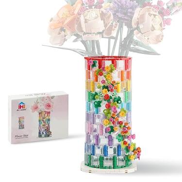 Imagem de HI-REEKE Flower Vase Building Set for Lego Flower Bouquet Artificial Collection Building Blocks