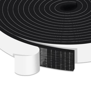 Imagem de Trisiki Fita de Vedação de Porta de Espuma Adesiva Forte Atualizada, Fita Isolante para Isolamento de Porta, Vedação Autoadesiva de Redução de Ruído de Ar Condicionado (1 Pol. X 1/4 Pol. X 33 Pés)