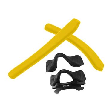 Imagem de TRUSHELL Mais de 20 opções de kits de borracha/substituição de lente para óculos de sol OOO9327 OAKLEY EVZero Range, Rubber Kits - Yellow, EVZero Range