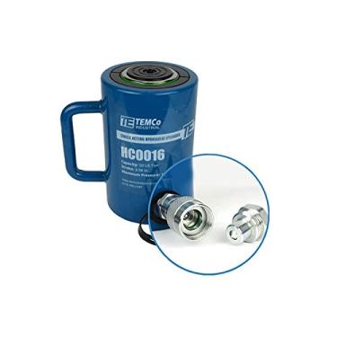 Imagem de TEMCo Industrial temco hc0016 - aríete de cilindro hidráulico de ação simples, curso de 50 toneladas e 4" polegadas (toneladas opcionais disponíveis)
