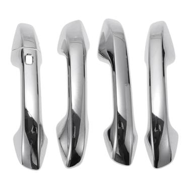 Imagem de Motoforti Acabamento da tampa da maçaneta da porta do carro, tampa do puxador da porta lateral, para KIA Seltos 2019-2023, ABS prateado 1 conjunto