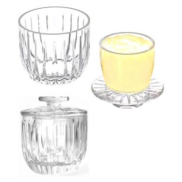 Imagem de Manteigueira Francesa Melina De Vidro Transparente 11cm - Hauskraft