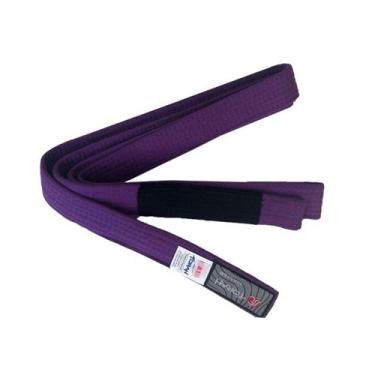Imagem de Faixa De Jiu Jitsu Roxa Torah Master Adulto C/ Ponta, Roxo, A4