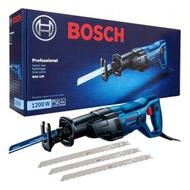 Imagem de Kit Serra Sabre Profissional Gsa 120 Bosch E 3 Lâminas Osso