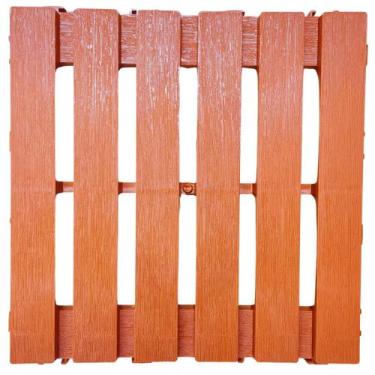 Imagem de Kit 6 deck modular plastico textura madeira 30x30x2,5 cm maxx premium 