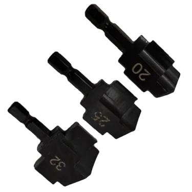 Imagem de Tubo de 1/4 de Polegada para Formar Pedaços de Bits de Haste Hexadecimal Incisiva Em Revestimento de Perfuração Eficaz, 3 Pcos de Perfuração para Furos Limpos
