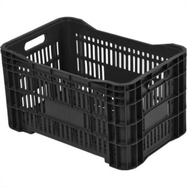 Imagem de F.R.V Caixa Plast.Perfurada Preta 55 X 36 - Kit C/3 Pc