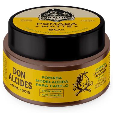 Imagem de Pomada Matte Alta Fixação Lemon Bone Siciliano 80g Don Alcides